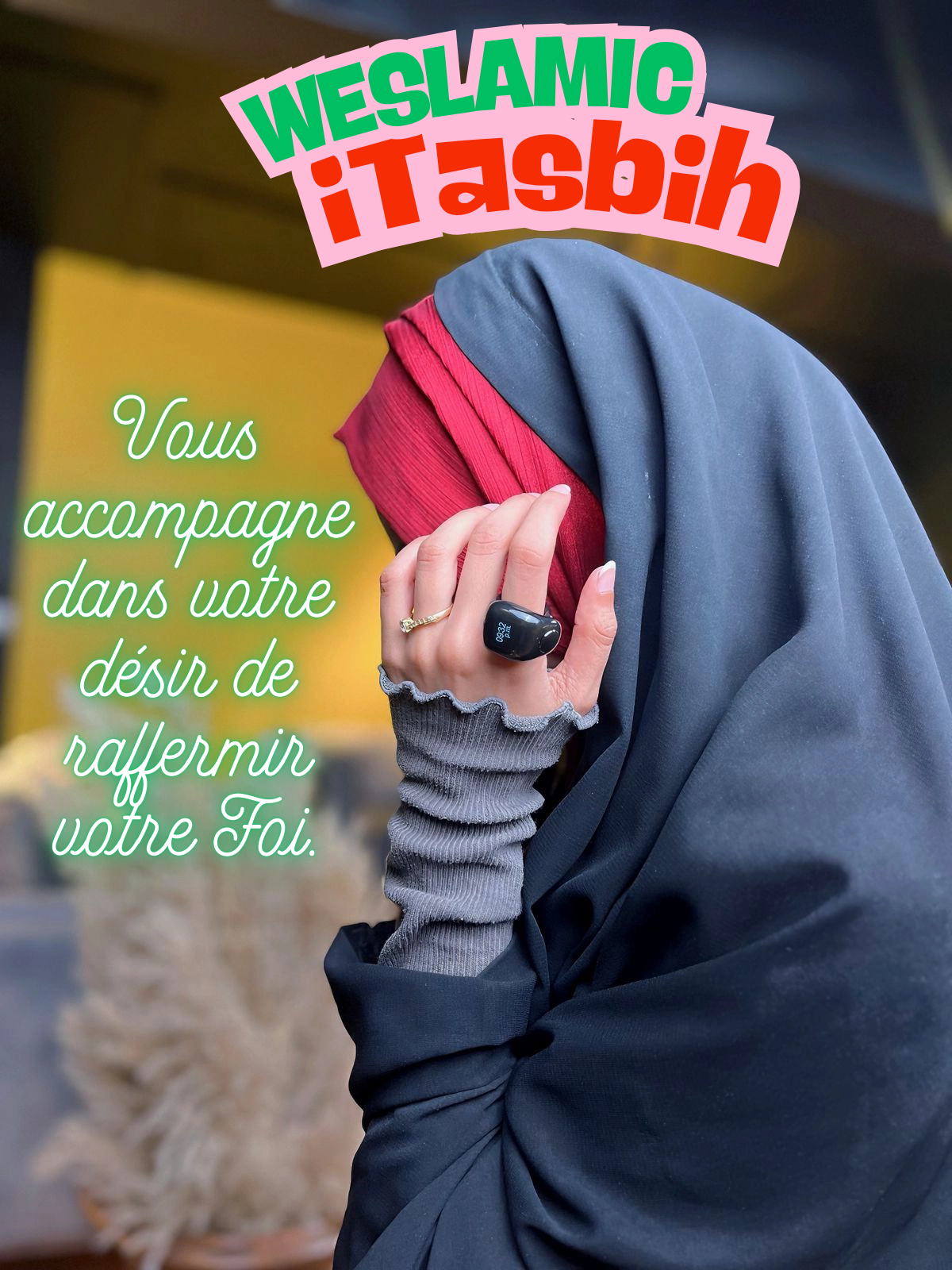 WESLAMIC® iTasbih : Compteur de Tasbih Intelligent - SHOUKRANALLAH